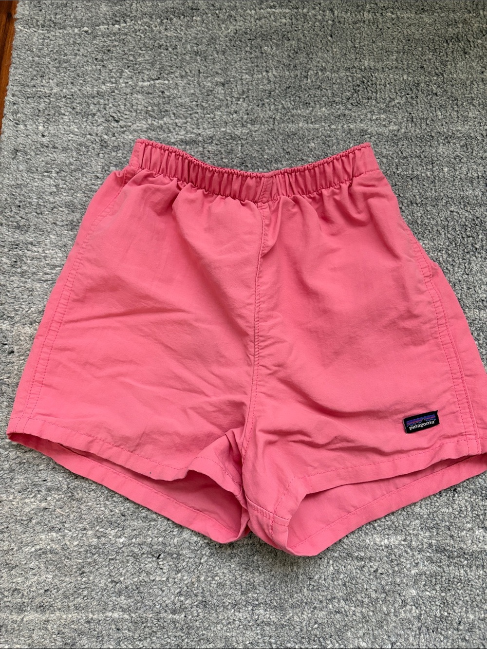 Patagonia Pink Elastic-Waist Kids Shorts